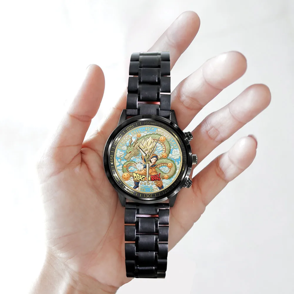 Dragon Ball 40th Anniversary Black Stainless Steel Watch - Image 3