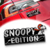 Snoopy In Red Baron Edition 3D Inlayed Car Name Badge
