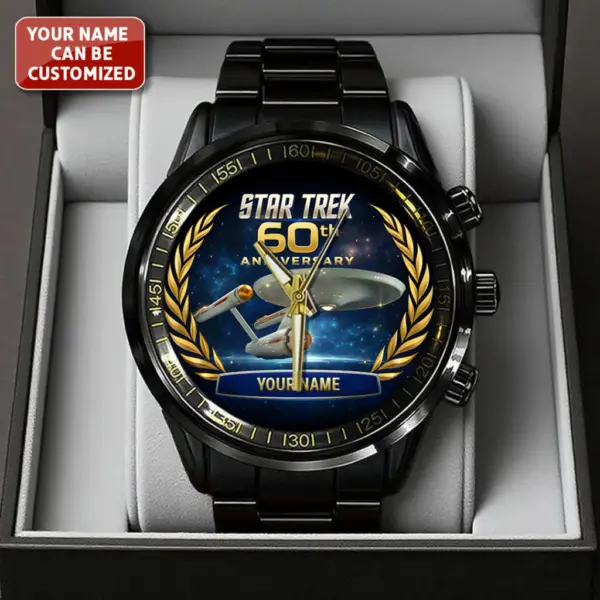 Alternative view of Star Trek 60th Anniversary 2026 Black Stainless Steel Watch-THK124446
