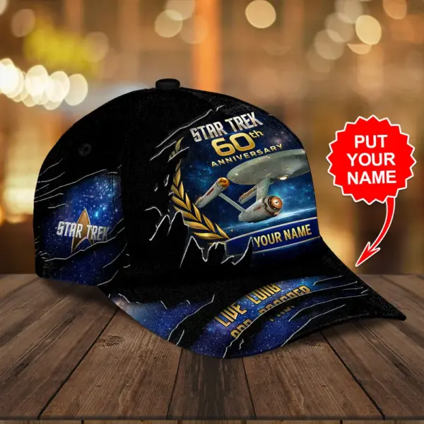 Alternative view of Star Trek 60th Anniversary Classic Cap -THK124478