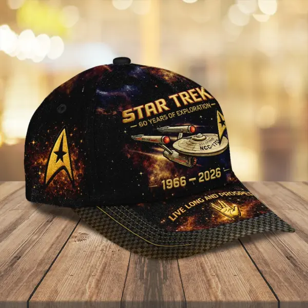 Alternative view of Star Trek 60th Anniversary Classic Cap -THK124275