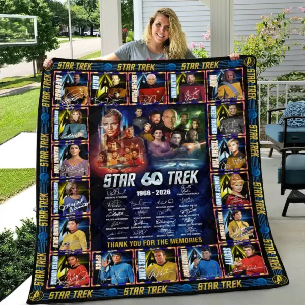 Star Trek 60th Anniversary Quilt Blanket -THK124515