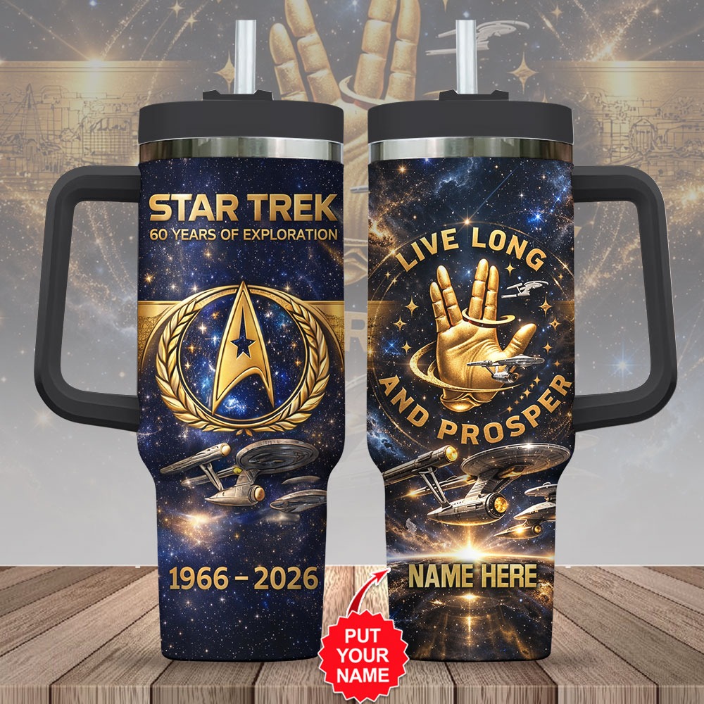 Personalized Star Trek 60th Anniversary 40oz Stanley Tumbler-THK124301
