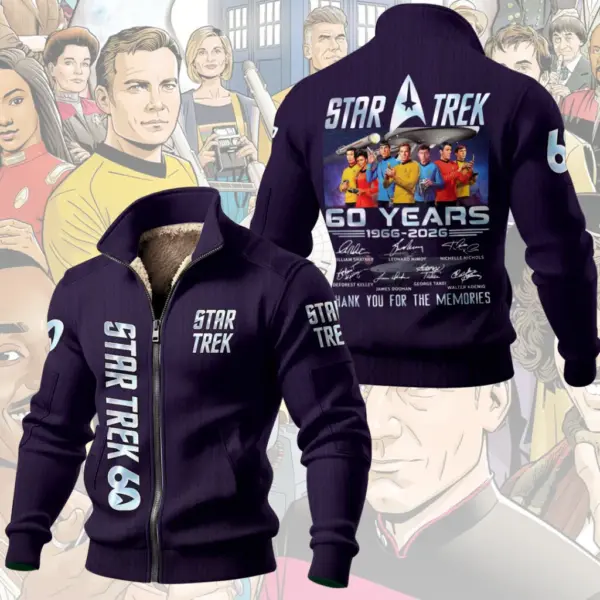 Star Trek 60th Anniversary Thick Knit Fleece Jacket - THK124317