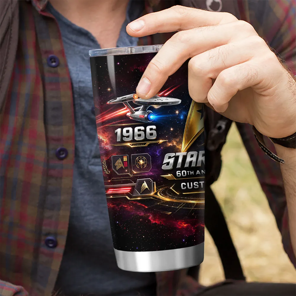 Star Trek 60th Anniversary Tumbler Cup - THK124377 - Image 2