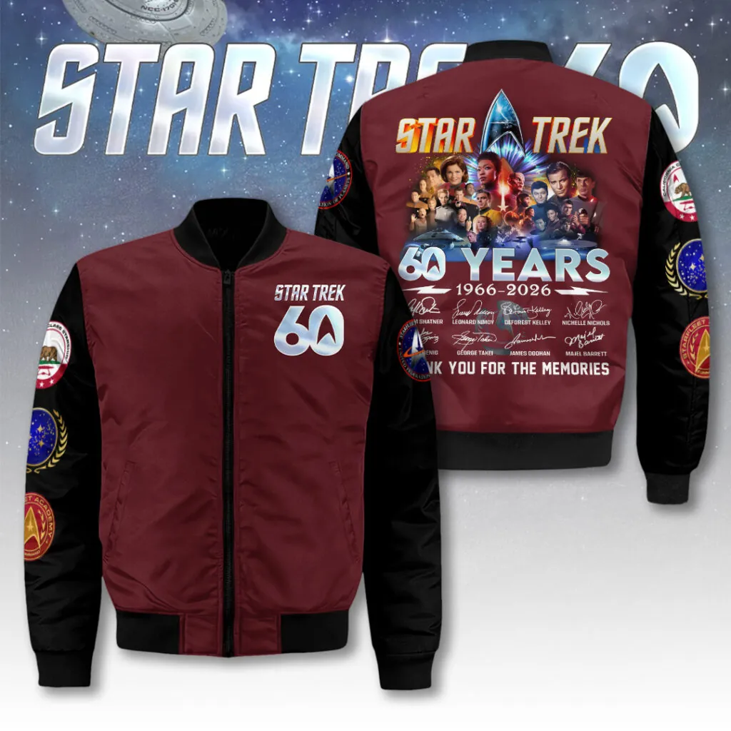 Star Trek 60th Anniversary 3D Bomber Jacket- THK124321