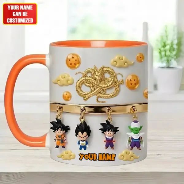 Dragon Warriors Collection - Personalized Seven Balls Mug