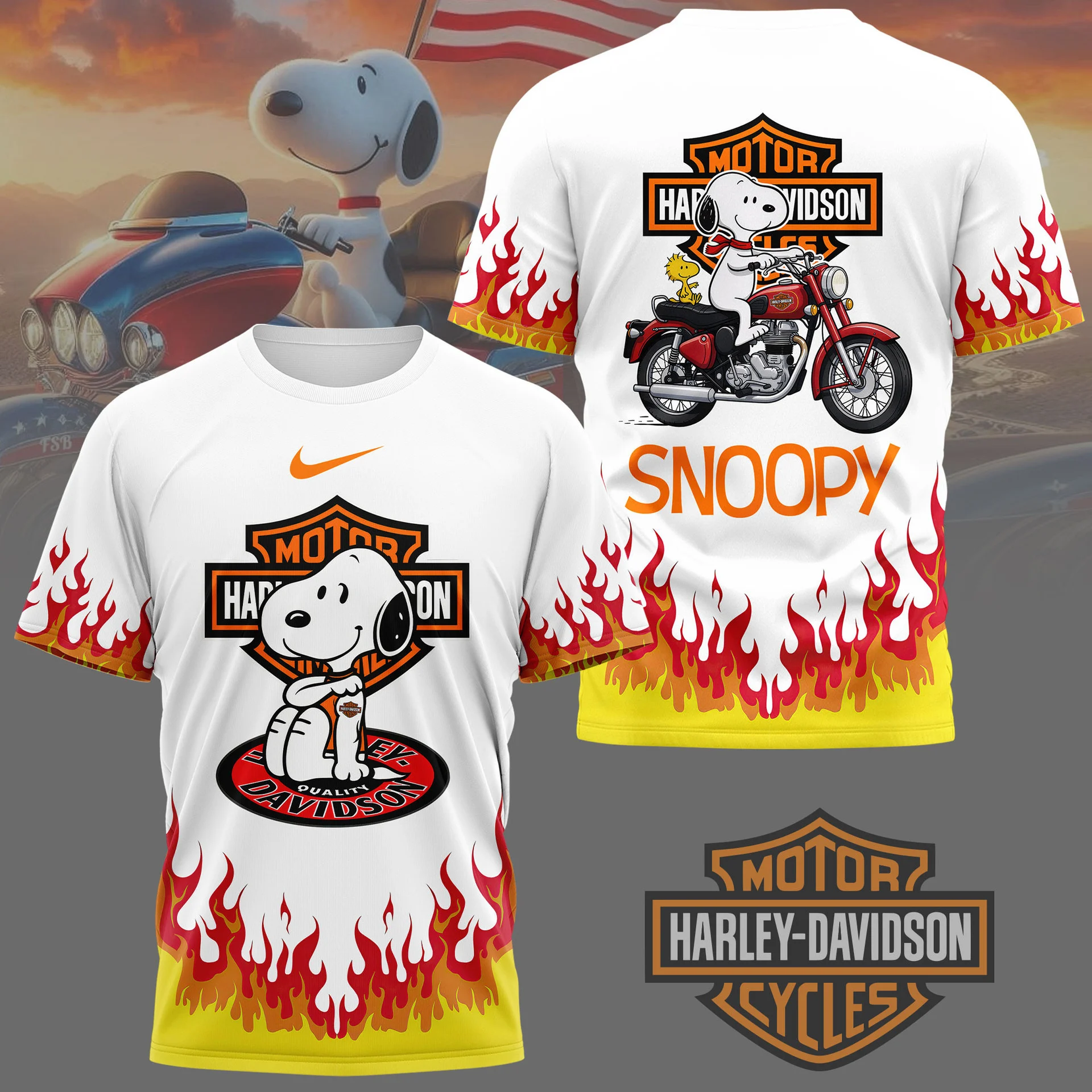 Premium SNPY Harley Davidson 3D Shirt