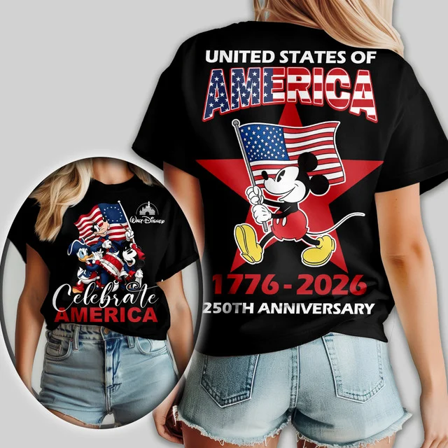 Premium Mickey 250 Years Of America 3D Apparel - THK125351 - Image 3