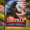 Godzilla 250 Years of Freedom Garden Flag