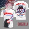 Premium Godzilla 250 Years Of America 3D Apparel