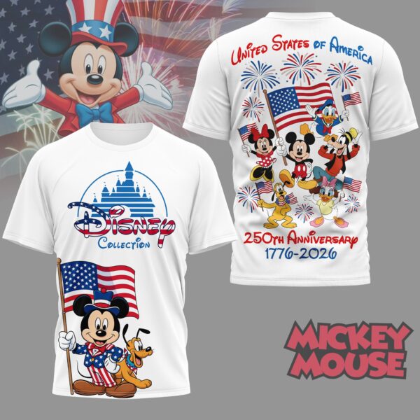 Premium Mickey 250 Years Of America 3D Apparel