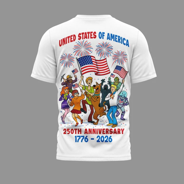Premium Scooby-Doo 250 Years Of America 3D Apparel-THK125194 - Image 2
