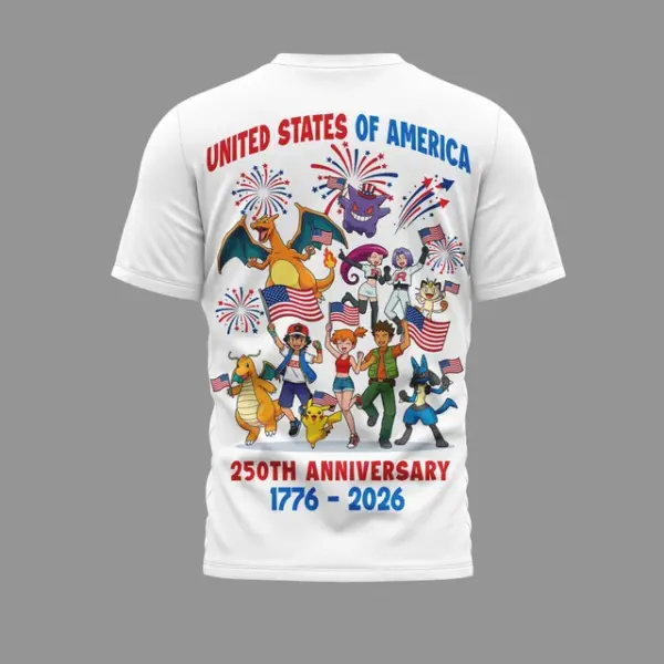 Alternative view of Premium Pokemon 3D Shirt -THK125209