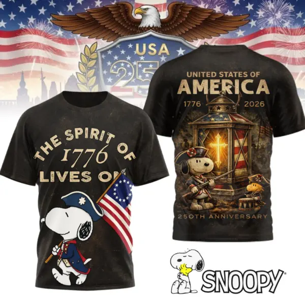 Premium Snoopy 250 Years Of America 3D Shirt -THK125235
