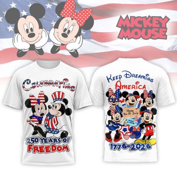 Premium Mickey 250 Years Of America 3D Apparel - THK125302