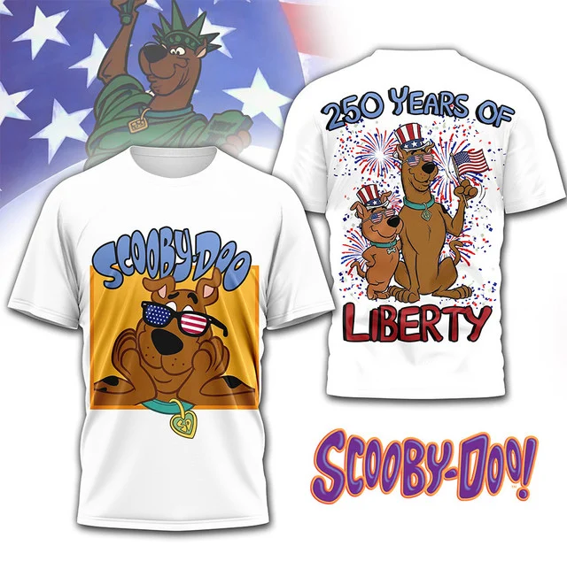 Premium Scooby-Doo 250 Years Of America 3D Apparel - THK125344