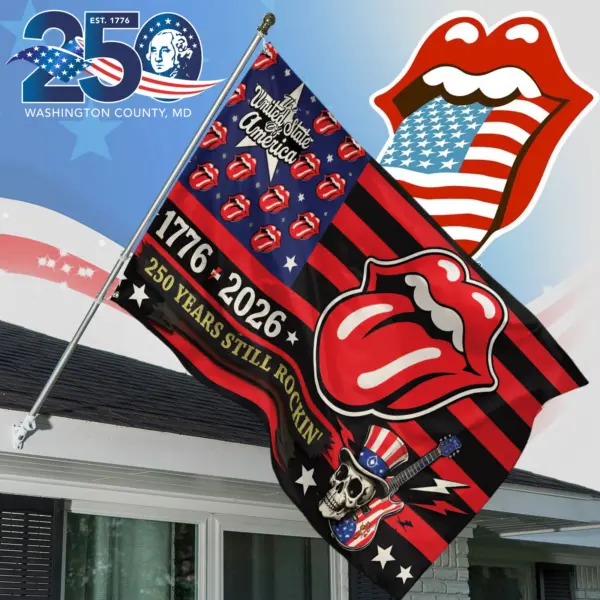 Premium The Rolling Stones 250 Years of Freedom House Flag