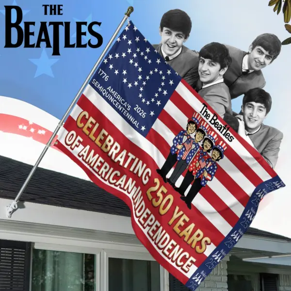 Premium The Beatles 250 Years of Freedom House Flag