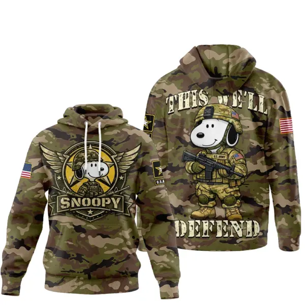 Alternative view of Premium Snoopy 250 Years Of America 3D Apparel - THK125526