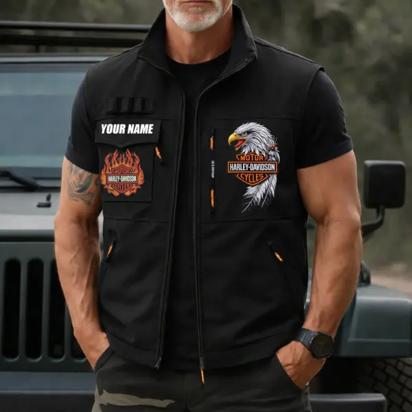 Alternative view of Personalized Harley-Davidson Multi-Pocket Vest
