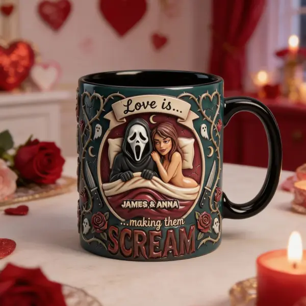 Alternative view of Naughty Couple Accent Mug