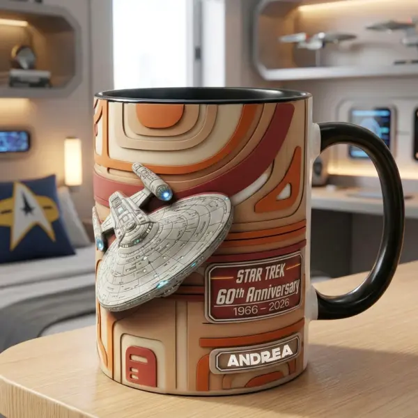 Personalized 60th Anniversary Star Trek Mug- THK124855