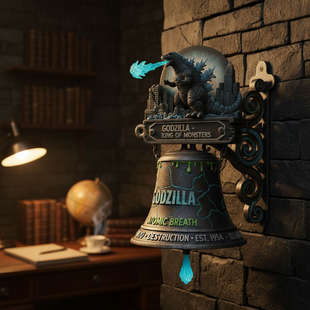 Godzilla 3D Wall Bell - Image 2