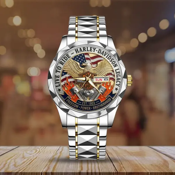 Alternative view of Harley Davidson Alloy Luxury Quartz Watch