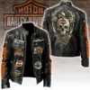 Harley Davidson Motorcycle Leather Jacket -THK125727