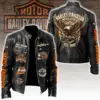 Harley Davidson Motorcycle Leather Jacket -THK125730