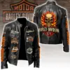Harley Davidson Motorcycle Leather Jacket -THK125729