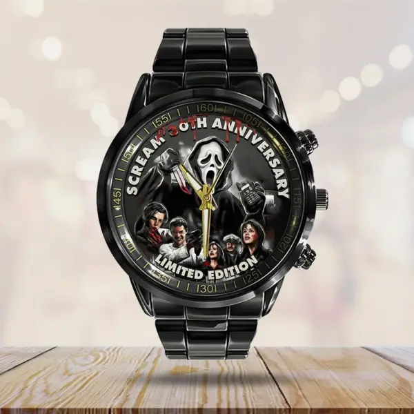 Alternative view of Scream Black Stainless Steel Watch -THK124769