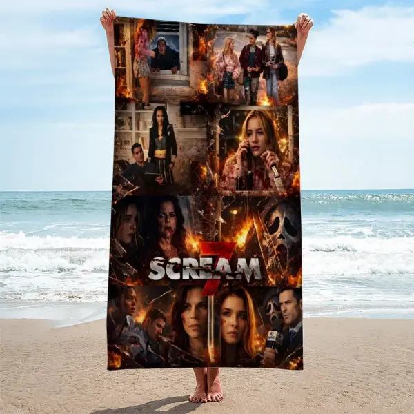 Scream 30th Anniversary Rectangle Beach Towel -THK124653