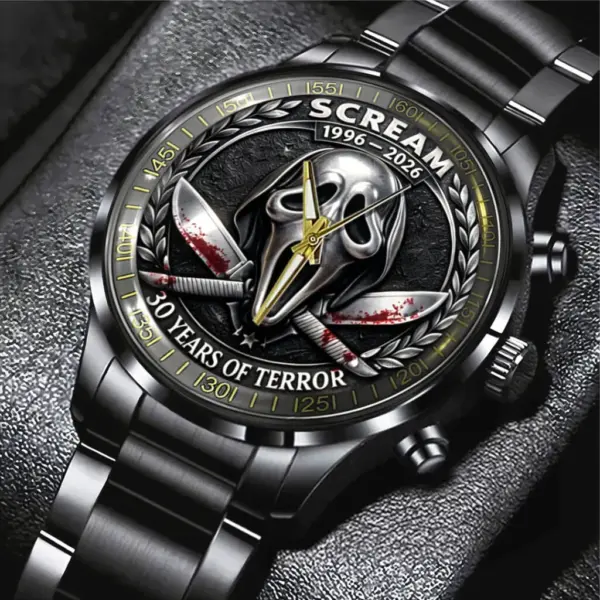 Scream Black Stainless Steel Watch
