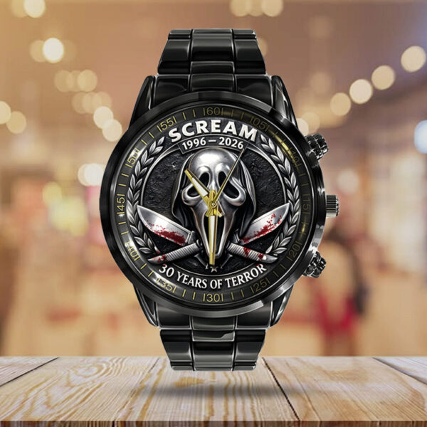 Alternative view of Scream Black Stainless Steel Watch
