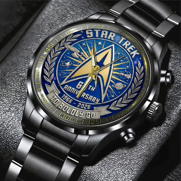 Alternative view of Star Trek 60th Anniversary 2026 Black Stainless Steel Watch-THK124716