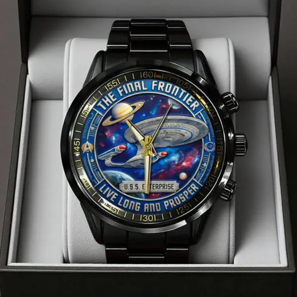 Alternative view of Star Trek 60th Anniversary 2026 Black Stainless Steel Watch-THK124704