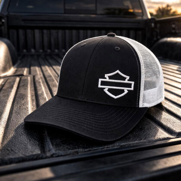 Bar and Shield Motorcycle Harley Embroidered Hat