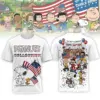 Premium Snoopy 250 Years Of America 3D Apparel - THK125425