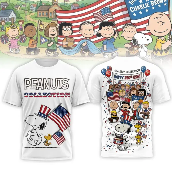 Premium Snoopy 250 Years Of America 3D Apparel - THK125425