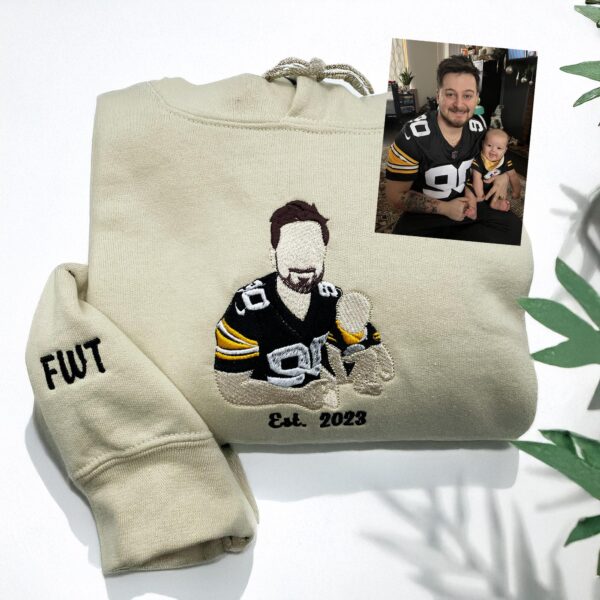 Personalized Family Photo Gift Embroidered Apparel