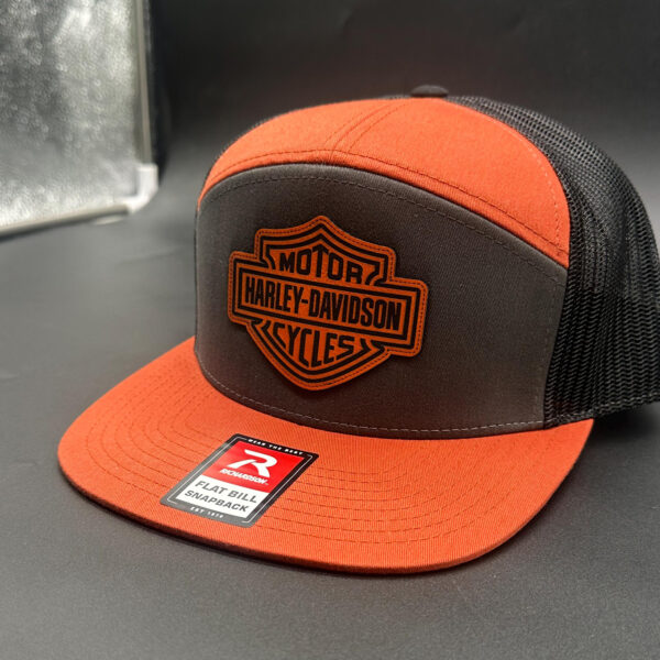 Alternative view of Harley Davidson Leather Patch Hat