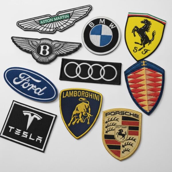 Supercar Logo Embroidered Patches Set