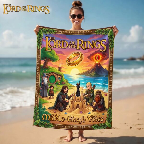 Alternative view of The Lord of The Rings Beach Towel-THK127012