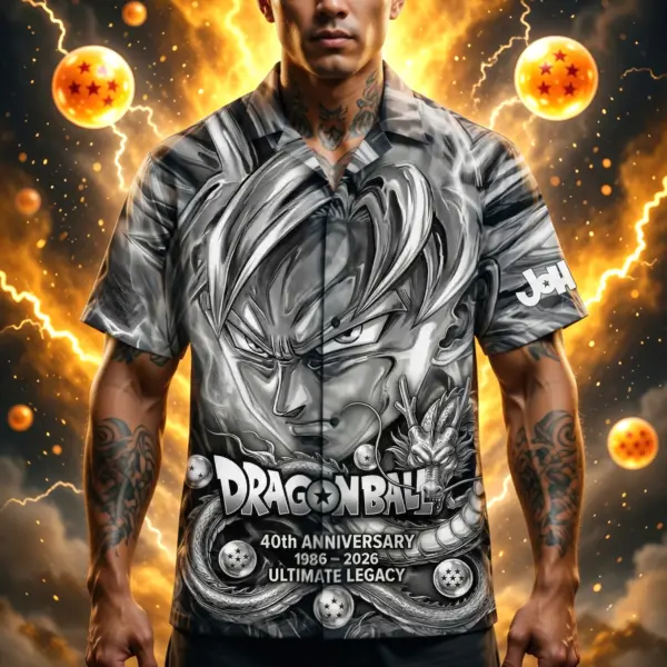 Alternative view of Personalized Dragon Ball Hawaiian Shirt