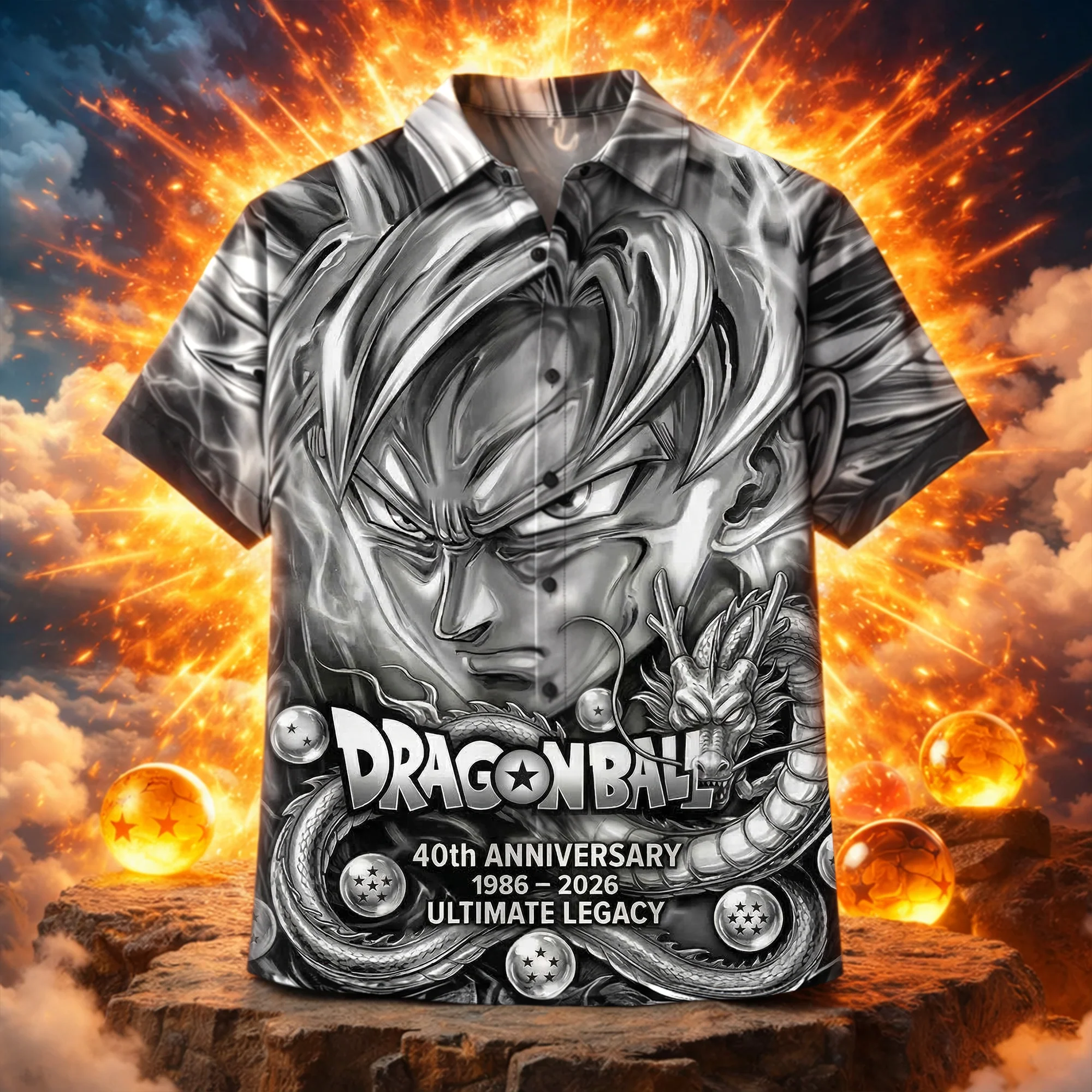 Personalized Dragon Ball Hawaiian Shirt - Image 3