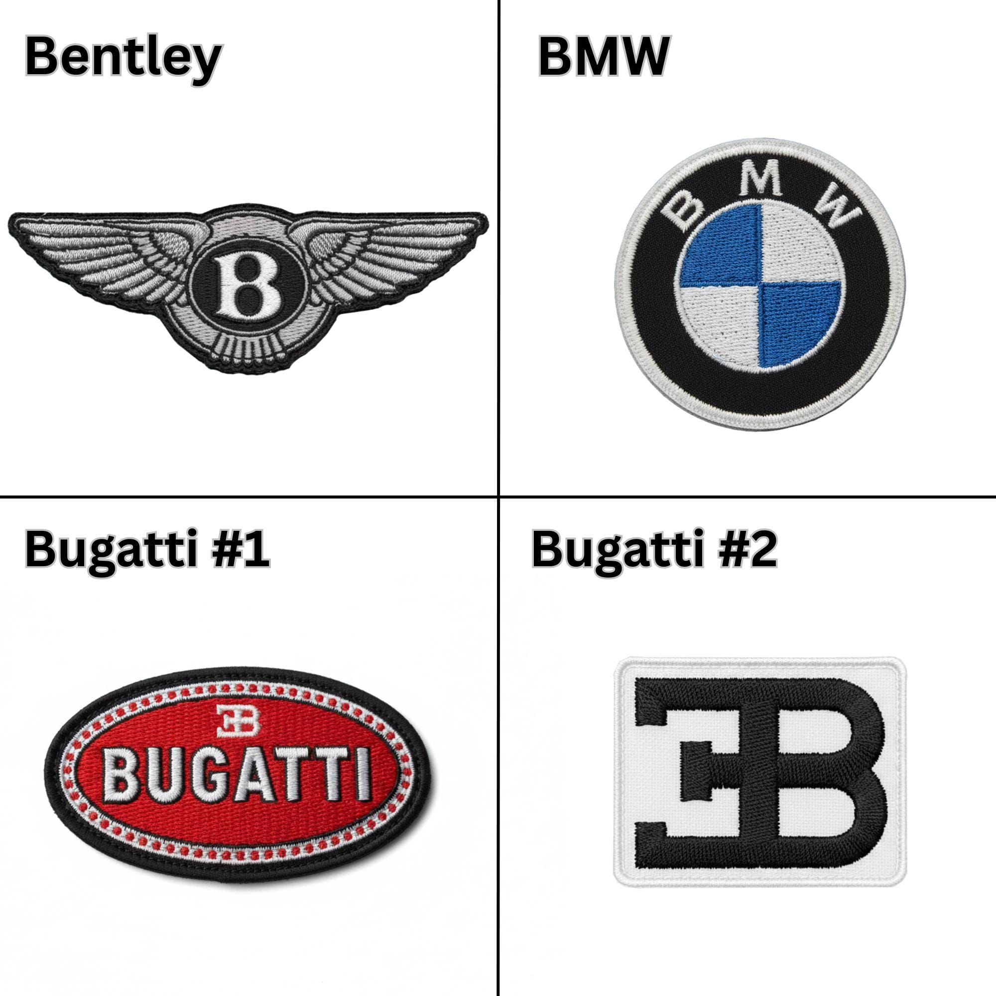 Supercar Logo Embroidered Patches Set - Image 4