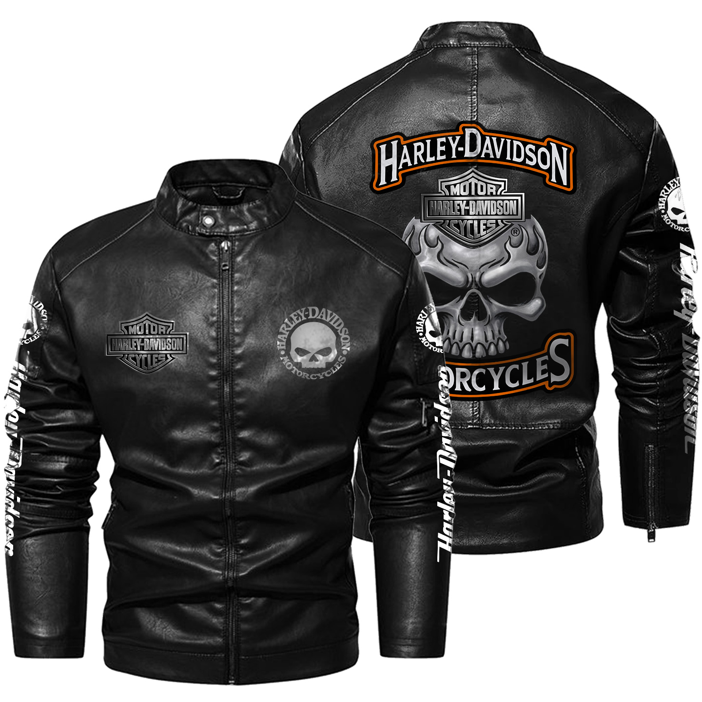 Harley Davidson Motorcycle Leather Jacket - Premium Comfort