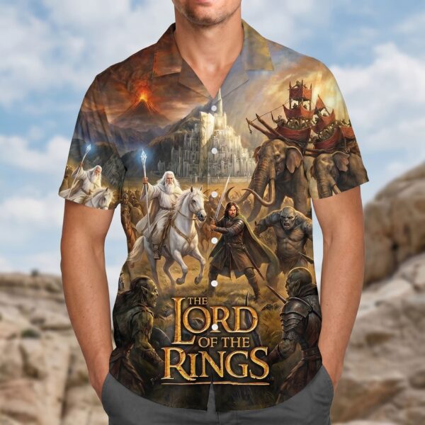Alternative view of The Lord of the Rings Hawaiian Shirt -THK127308